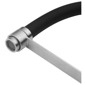 Смеситель для кухни Kroner KRP Edelstahl Klassisch-ESG03593BLK с гибким изливом нержавеющая сталь/черный CV035453