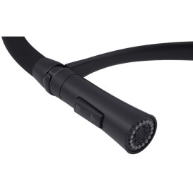 Смеситель для кухни Kroner KRP Ersel-SCH03393BLK с рефлекторным изливом черный CV033799