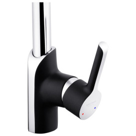 Смеситель для кухни Kroner KRP Essen-SCH030 однорычажный хром/черный CV024333