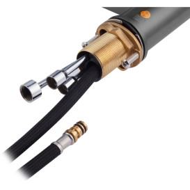 Змішувач для кухні Kroner KRP Graz-GRP030-T з висувним виливом графіт CV031336