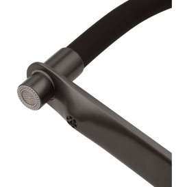 Смеситель для кухни Kroner KRP Graz-GRP03815 с гибким изливом графит CV031337