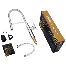 Смеситель для кухни Kroner KRP Küche-C035 с рефлекторным изливом хром CV020012