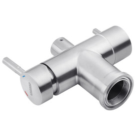 Смеситель для кухни Kroner KRP Klassisch-ESG03815GRA под фильтр нержавеющая сталь/серый CV027934