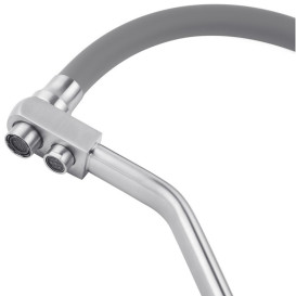 Смеситель для кухни Kroner KRP Klassisch-ESG03817GRA под фильтр нержавеющая сталь/серый CV027937