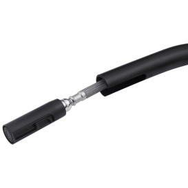 Смеситель для кухни Kroner KRP Klassisch-SCH03915 с выдвижным изливом черный CV032282