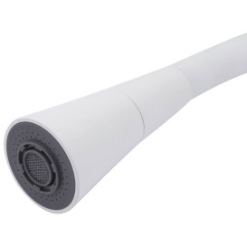 Смеситель для кухни Kroner KRP Kuche-C132WHI с гибким изливом хром/белый CV033128