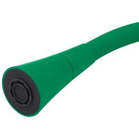 Смеситель для кухни Kroner KRP Kuche-C132GRN с гибким изливом хром/зеленый CV033130