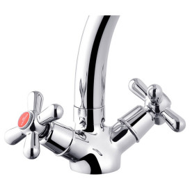 Смеситель для кухни Kroner KRP Royce-C032 двухвентильный хром CV029050