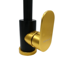 Смеситель для кухни Millz однорычажный черный/золото MRS-AL-A-22(Black&Gold)