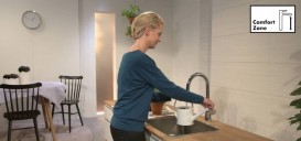 Змішувач для кухні одноважільний Hansgrohe колекція Talis S нержавіюча сталь 72814800