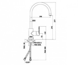 Змішувач для кухні Paffoni Candy хром CA 181 CR