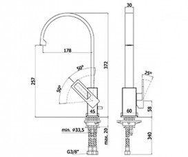 Смеситель для кухни Paffoni Elle хром EL 880 CR