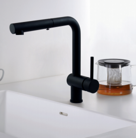 Смеситель для кухни Paffoni Light черный матовий LIG 285 NO MET