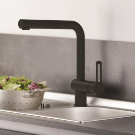 Змішувач для кухні Paffoni Ringo чорний матовий RIN 295 NO-MET