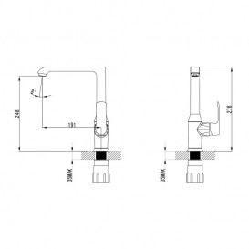 Смеситель для кухни Primera Taho однорычажный хром 10100024