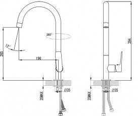 Смеситель для кухни Ravak Classic CL 016.00 однорычажный латунь хром X070085