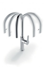 Змішувач для кухні Ravak KM 017.00 з висувною лійкою X070078