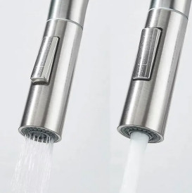 Смеситель для кухни Rea Eco Fresh под фильтр с выдвижной лейкой никель REA-B7563