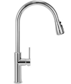 Змішувач для кухні Rea Nest одноважільний з висувною лійкою хром REA-B2056