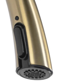 Смеситель для кухни Rea Ross однорычажный с выдвижной лейкой матовое золото REA-B5312