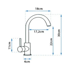Смеситель для кухни Rea Talisa однорычажный золото REA-B1020