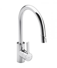 Змішувач для кухні з висувним поворотним виливом Roca Targa змішувач латунь хром A5A8160C00