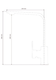 Змішувач для кухні Sink Quality Moon одноважільний сірий BNK-g