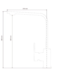 Змішувач для кухні Sink Quality Moon одноважільний сірий PG BNK-Gpg