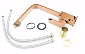 Змішувач для кухні Sink Quality Moon одноважільний червоне золото BNK-rgd