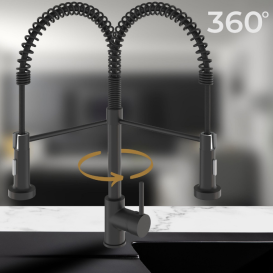 Смеситель для кухни Sink Quality Solid однорычажный с гибким изливом черный BSL-bk