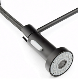 Смеситель для кухни Sink Quality Solid однорычажный с гибким изливом черный BSL-bk