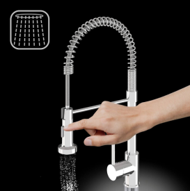 Смеситель для кухни Sink Quality Solid однорычажный с гибким изливом хром BSL-ch