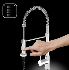 Смеситель для кухни Sink Quality Solid однорычажный с гибким изливом хром BSL-ch