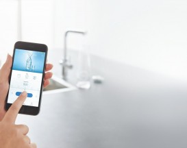 Змішувач для кухні зі стартовим пакетом Grohe Blue Home висувною Г-виливши латунь хром 31539000