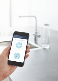 Змішувач для кухні зі стартовим пакетом Grohe Blue Home висувною Г-виливши латунь хром 31539000