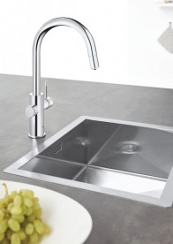 Змішувач для кухні зі стартовим пакетом Grohe Blue Home висувною С-виливши латунь хром 31541000