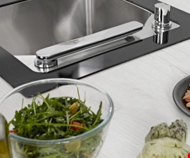 Смеситель для кухни Teka FO 985 одновентильный для установки перед окном хром 629850200