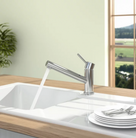 Змішувач для кухні Villeroy & Boch Como одноважільний нержавіюча сталь полірована 925100LE