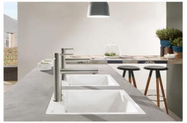 Смеситель для кухни Villeroy & Boch Como Sky однорычажный сплошная нержавеющая сталь 927800LC