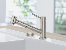 Смеситель для кухни Villeroy & Boch Como Switch с выдвижной лейкой сплошная нержавеющая сталь 927200LC