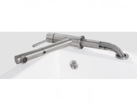 Змішувач для кухні Villeroy & Boch Como Shower Window з висувною лійкою суцільна нержавіюча сталь 925800LC