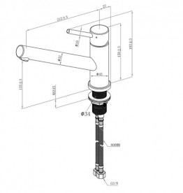 Змішувач для кухні Villeroy & Boch Como Window одноважільний суцільна нержавіюча сталь 925700LC