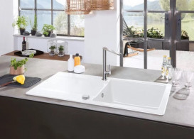 Смеситель для кухни Villeroy & Boch Finera однорычажный сплошная нержавеющая сталь 927000LC