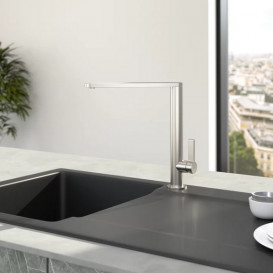 Смеситель для кухни Villeroy & Boch Finera однорычажный сплошная нержавеющая сталь 927000LC