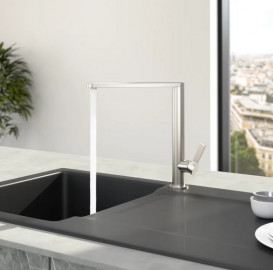 Смеситель для кухни Villeroy & Boch Finera однорычажный сплошная нержавеющая сталь 927000LC