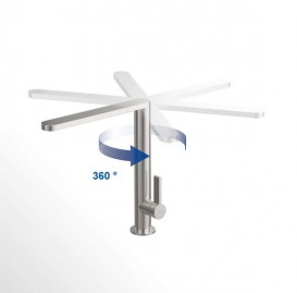 Змішувач для кухні Villeroy & Boch Finera Slope Square одноважільний суцільна нержавіюча сталь 927700LC