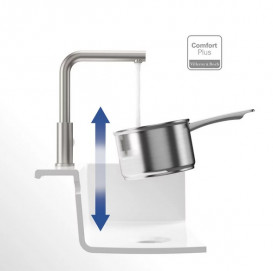 Смеситель для кухни Villeroy & Boch Modern Steel однорычажный сплошная нержавеющая сталь 966801LC