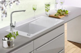 Смеситель для кухни Villeroy & Boch Modern Steel однорычажный нержавеющая сталь полированная 966801LE