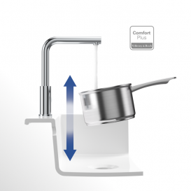 Смеситель для кухни Villeroy & Boch Modern Steel однорычажный нержавеющая сталь полированная 966801LE