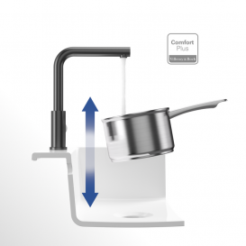 Смеситель для кухни Villeroy & Boch Modern Steel однорычажный антрацит 96680105